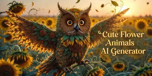 Cute Flower Animals Generator generated by grok-video