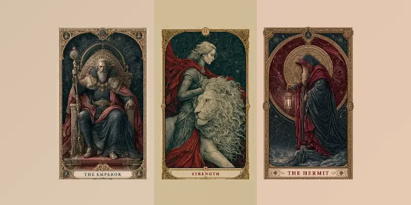 Vintage Tarot Decks generated by undefined