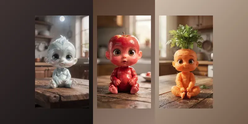 Ultra Realistic Fruit Baby ASMR Creators generated by undefined