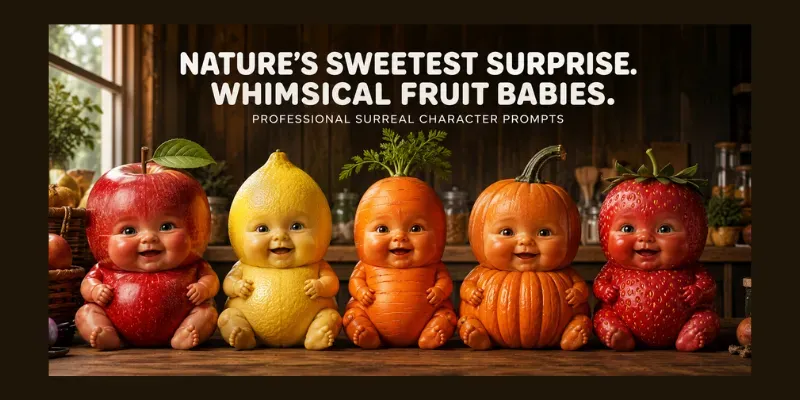 Realistic Surreal Fruit Babies Asmr generated by undefined