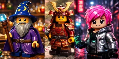 Cinematic 3D Minifigure Portraits generated by chatgpt-image