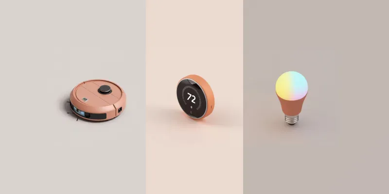 Isometric Smart Home Iot 3D Icons generated by undefined