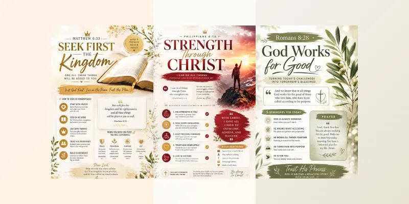 Faith Scripture Infographic Packs generated by undefined