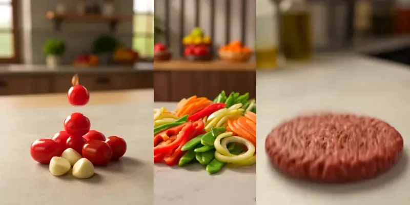 6 Second Cinematic Cooking Magic Reels HD generated by undefined