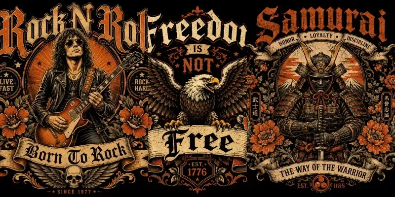 Vintage Rebel Character Tee Packs generated by undefined