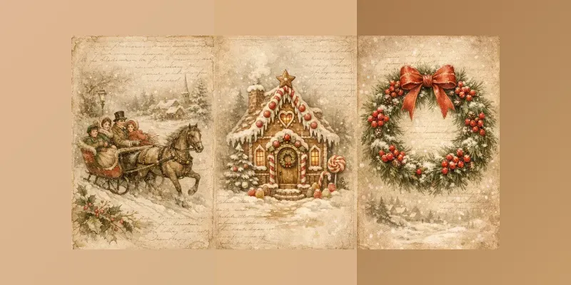 Vintage Winter Nostalgia generated by undefined