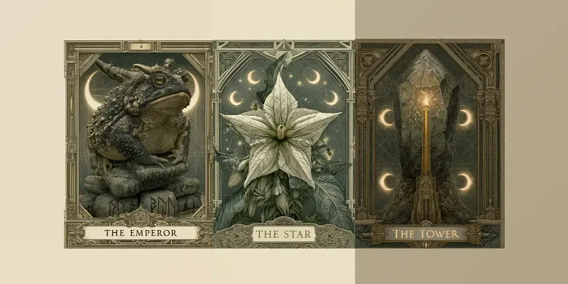 Mystical Tarot Cards generated by undefined