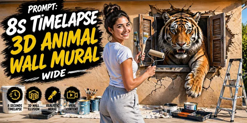 8s 3D Animal Wall Timelapse Magic generated by undefined