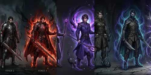 Character Evolution Timeline Generator generated by gemini-image