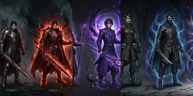 Character Evolution Timeline Generator generated by undefined