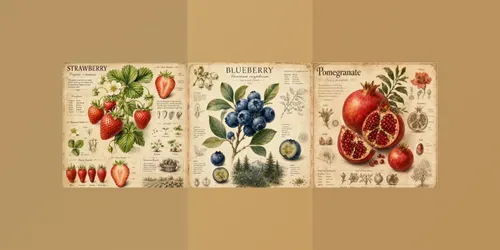 Vintage Fruit Posters generated by chatgpt-image
