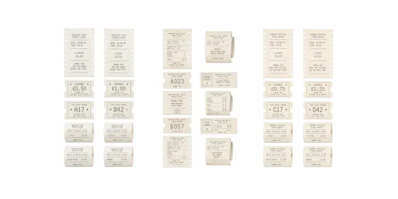 Photo Booth Receipt Slip Sheets generated by undefined