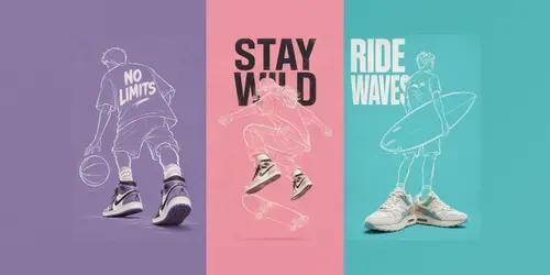 Minimal Sneaker Character Poster Packs generated by chatgpt-image