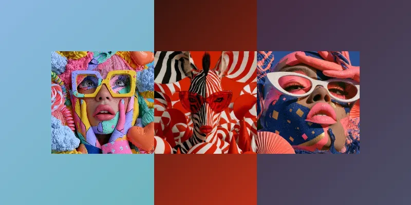 Surreal Pop Art Portrait Playgrounds