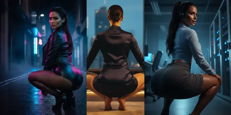Squatting Ladies generated by undefined