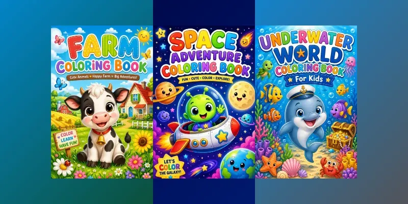 Coloring Book Child Covers generated by undefined