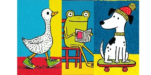 Playful Naive Character Fun Illustrations generated by midjourney