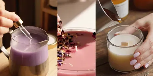 Artisan Candle Making Craft Videos generated by veo