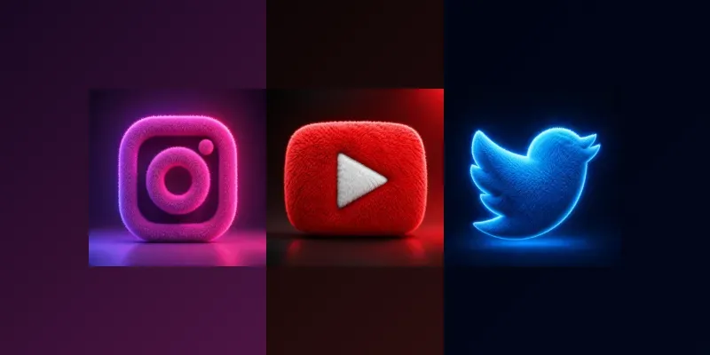 Fluffy Neon 3D Logo Generator generated by undefined