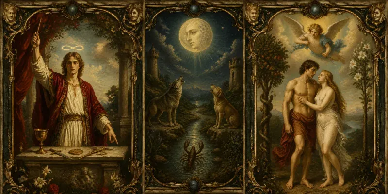 Renaissance Painting Tarot Cards generated by undefined