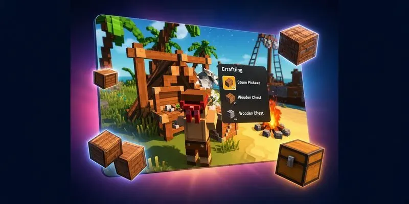 Voxel Island Survival Game Builder 3D
