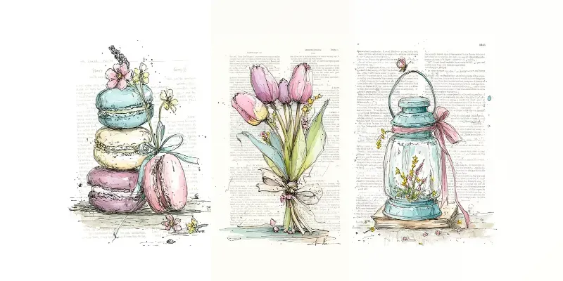 Mothers Day Keepsake Illustrations