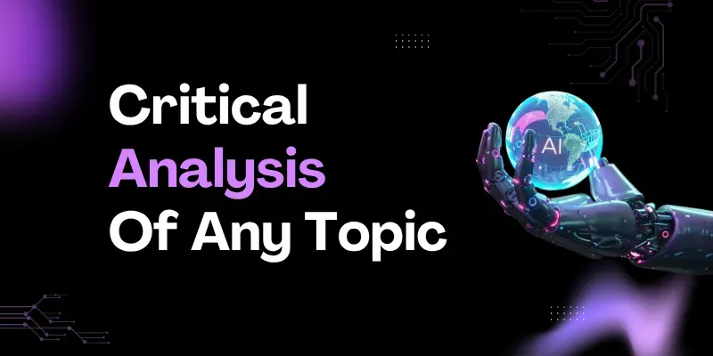 Critical Analysis Of Any Topic generated by undefined