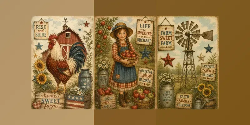Heartfelt Americana Junk Journals generated by undefined