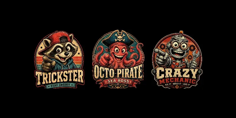 Vintage Cartoon Mascot Logo Generator generated by undefined