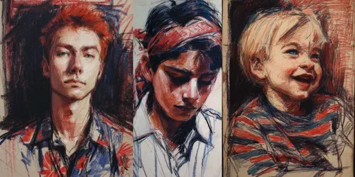 Skillful Pencil Portraits generated by midjourney