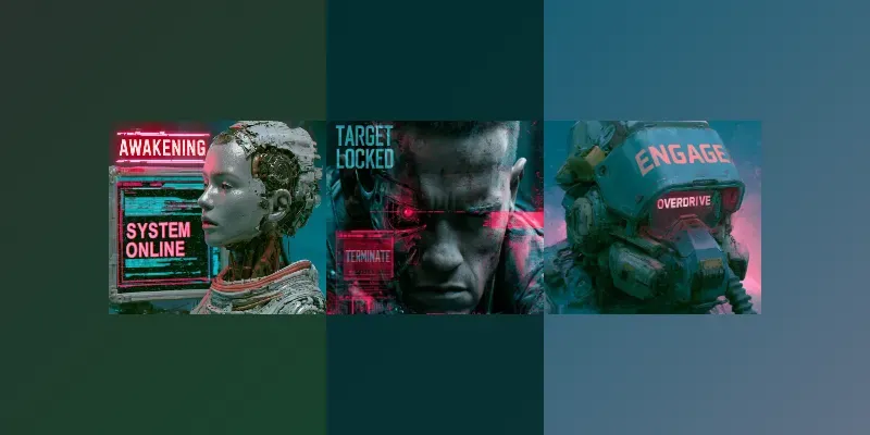 Cyberpunk Glitch Visions generated by undefined