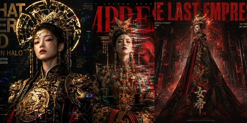Glitched Dynasty Posters generated by undefined