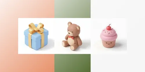 Cute 3D Isometric Icons Generator generated by gemini-image