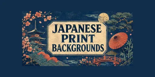 Japanese Print Backgrounds generated by chatgpt-image