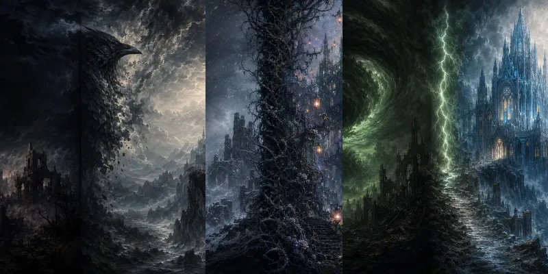 Romantasy Full Cover Wrap Gothic Storms generated by undefined