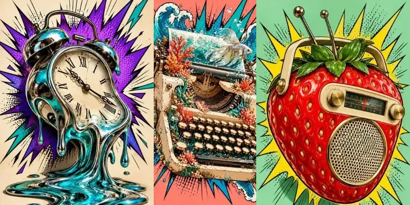 Neon Cassette Pop Art Explosion