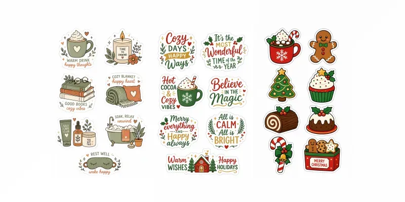Holiday Sticker Sheet Generator generated by undefined
