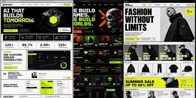 Brutalist Website Landing Page Generator generated by undefined