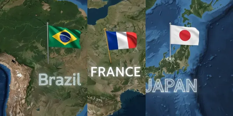 Cinematic Earth Country Zoom Videos generated by undefined