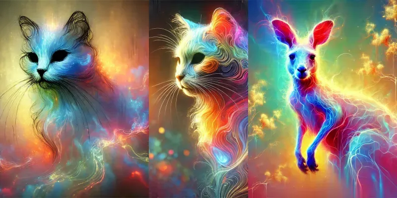 Surreal Heatmap Animals generated by undefined