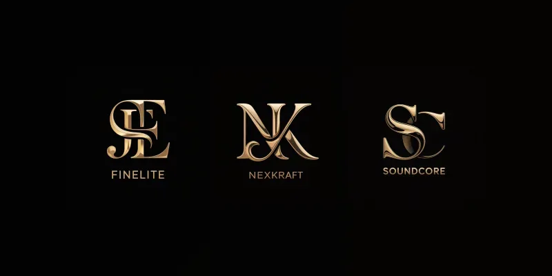 Premium Minimal Monogram Logos generated by undefined