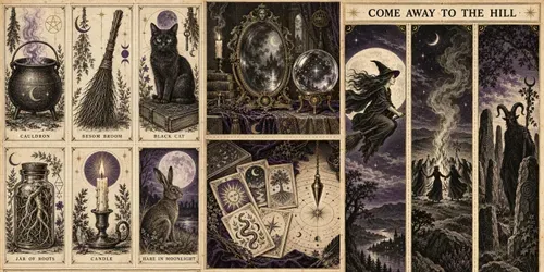 Witchcraft And Occult Engraving Sheets generated by chatgpt-image