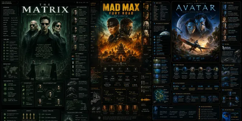 Dark Movie Infographic Generator generated by undefined
