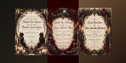 Halloween Wedding Invitation Designer generated by chatgpt-image