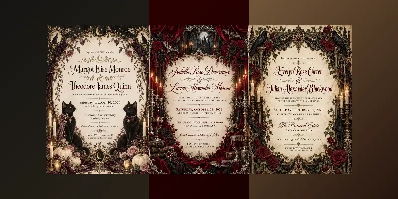 Halloween Wedding Invitation Designer