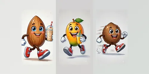 Cute Mascots Drinking Themselves generated by veo