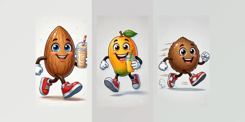 Cute Mascots Drinking Themselves generated by undefined