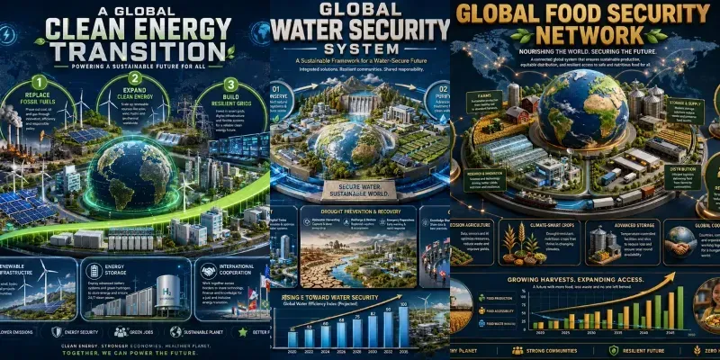 Global Systems Infographic Kits generated by undefined