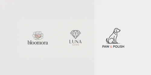 Elegant Minimal Lineart Logo Makers generated by ideogram