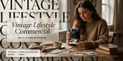 Vintage Lifestyle Commercial Video Ads generated by veo